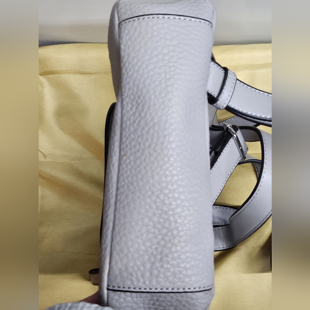 Calvin Klein Elaine Bubble Lamb Novelty Key Item Flap Backpack Dove Gray $168 - Picture 6 of 16